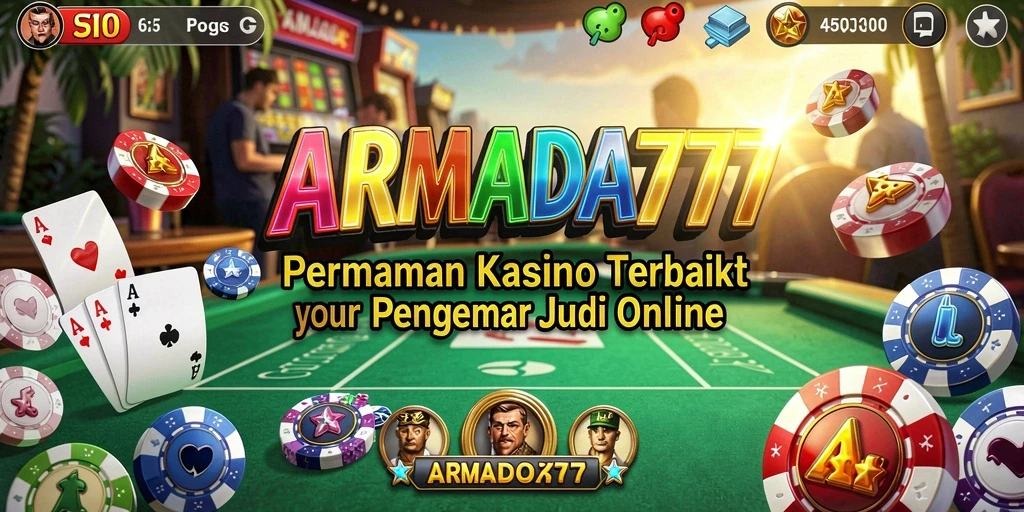 Tampilan gameplay menarik dari aplikasi Kasino ARMADA777.
