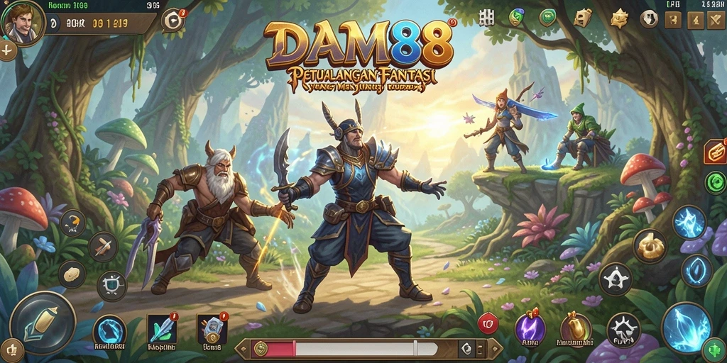 Gameplay seru dalam dunia RPG yang fantastis.