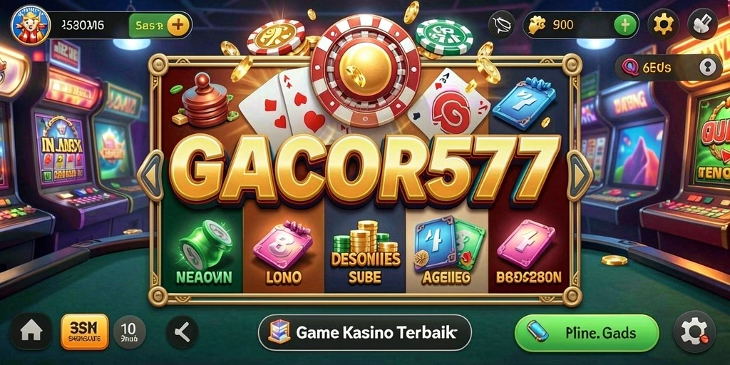 Screenshot gameplay GACOR577 yang menunjukkan suasana Kasino yang seru.