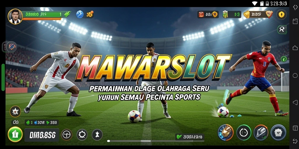 Tampilan menarik dari gameplay olahraga di MAWARSLOT.
