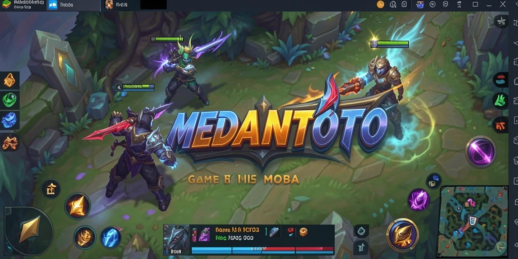 Tangkapan layar aksi gameplay MEDANTOTO di arena pertempuran.