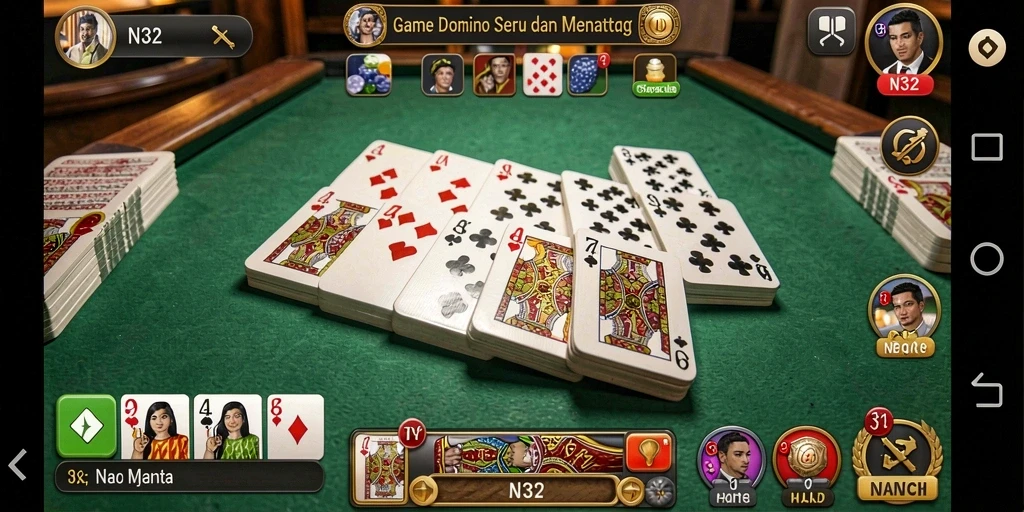 Gameplay seru dan interaktif dari N32 Domino.