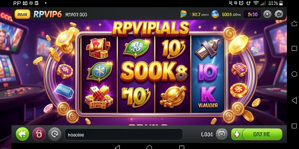 Tampilan gameplay RPVIP6 dengan tema slot yang menarik.
