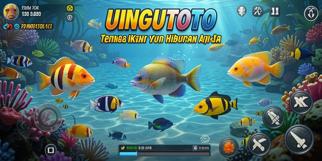Gameplay Tembak Ikan yang seru dan menantang di UNGUTOTO.